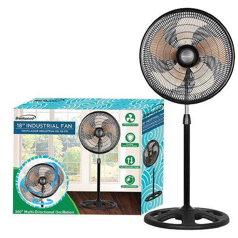 F-18360BK  18" 3-SPEED INDUSTRIAL FAN BLK 1/C